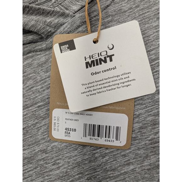 New Patagonia Men's Capilene Cool Daily Hoody in Feather Grey Size Small - Picture 5 of 8